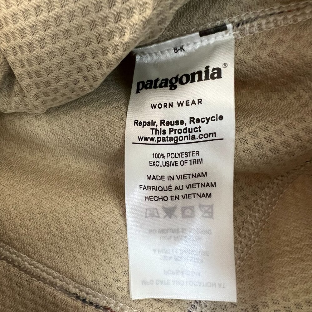 Patagonia Retro X Deep Pile Fleece Vest- Tribal Brass Hawk Sz S - Picture 8 of 14